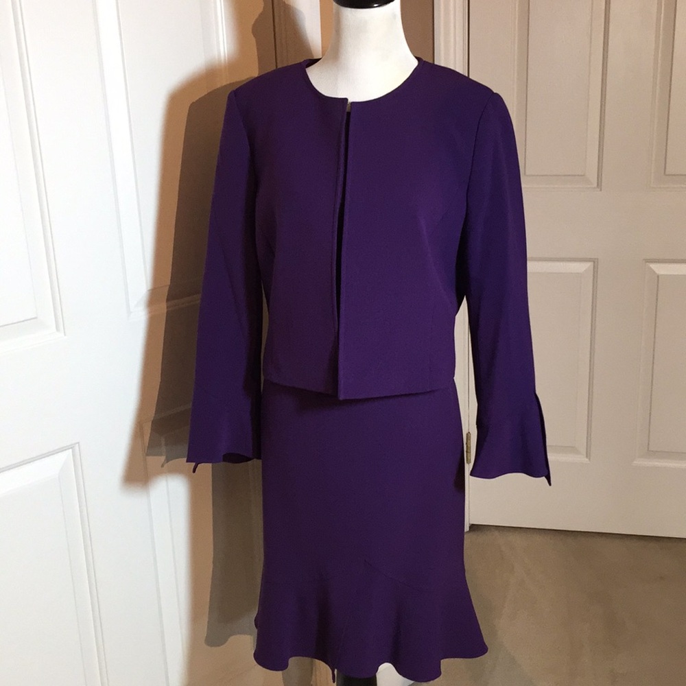 Tahari Purple Sheath and Jacket